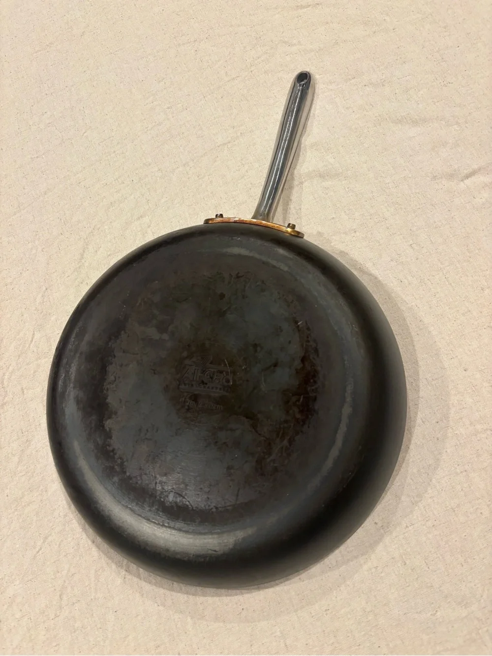 All-Clad Black Nonstick Frying Pan with Stainless Handle 12 inch